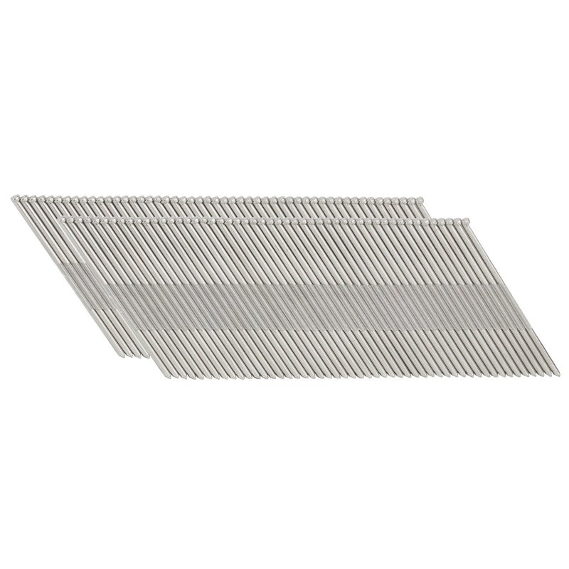 Freeman Stainless Steel Angled Finish Nails | 15 Gauge | 34 Degree | 2" | Tape Collated | 1,000 Count | Indoor & Outdoor | Trim, Moulding, Cabinetry, Furniture, Door & Window Casing | SSAF1534-2